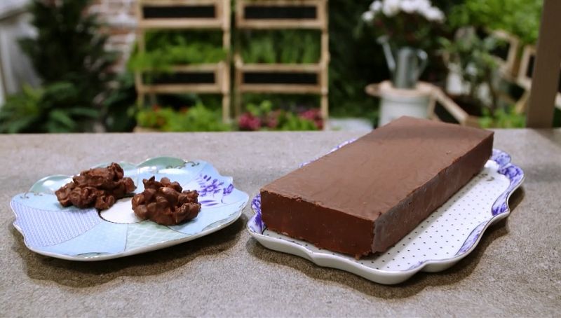 Receta de "turrn de chocolate con arroz inflado" de Dani Garca