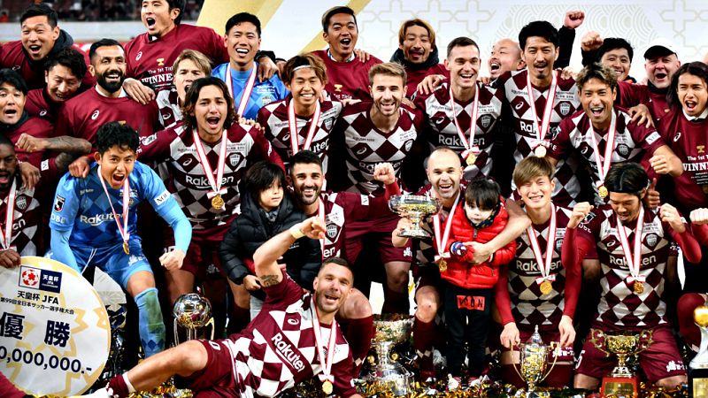 El Vissel Kobe de Iniesta y Villa gana la Copa Emperador, su primer gran título