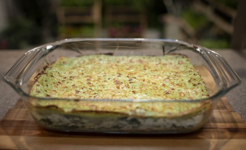 Receta de "lasa�a de espinacas y ricotta" de Dani Garc�a