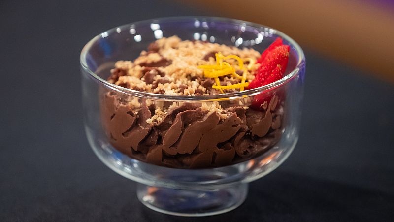 MasterChef Junior 7 - Mousse de chocolate y crumble de vainilla de Dani