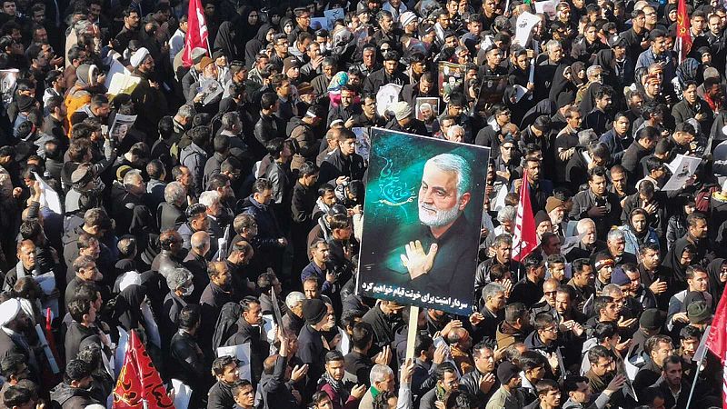 Más de 50 muertos en una estampida en el funeral del general Soleimani en su ciudad natal de Kerman