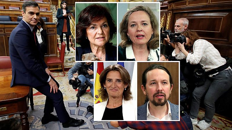 Calvo, Calviño, Iglesias y Ribera: cuatro vicepresidencias para cuatro pilares del gobierno de Sánchez