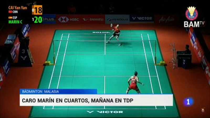 Carolina Marín se mete en cuartos de final del Abierto de Malasia