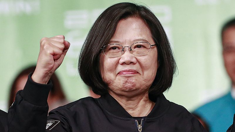 La presidenta de Taiwán, Tsai Ing-wen, obtiene un claro triunfo en las elecciones presidenciales