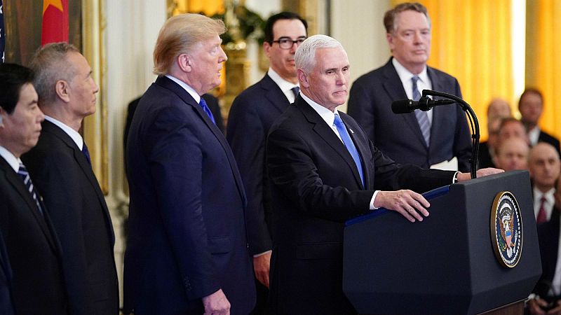 EE.UU. y China firman una tregua con la aprobación de la primera fase del acuerdo comercial