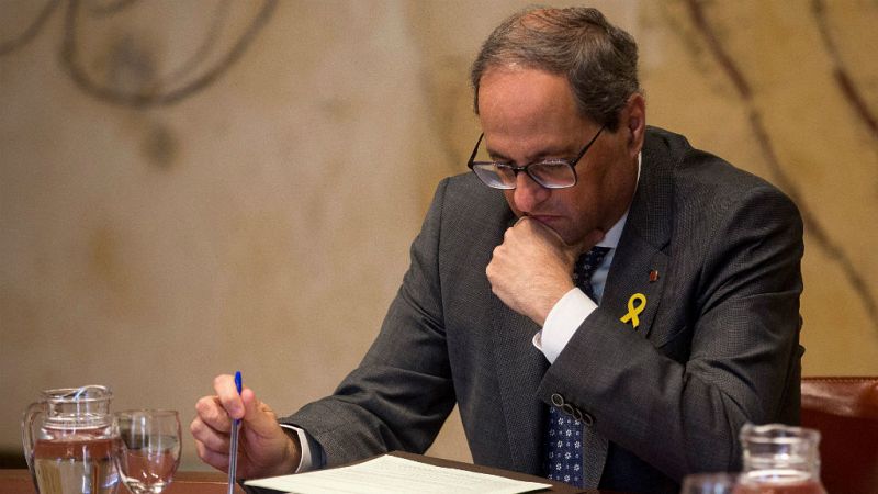 La Fiscalía avala que Torra siga siendo presidente de la Generalitat hasta que se resuelva su inhabilitación