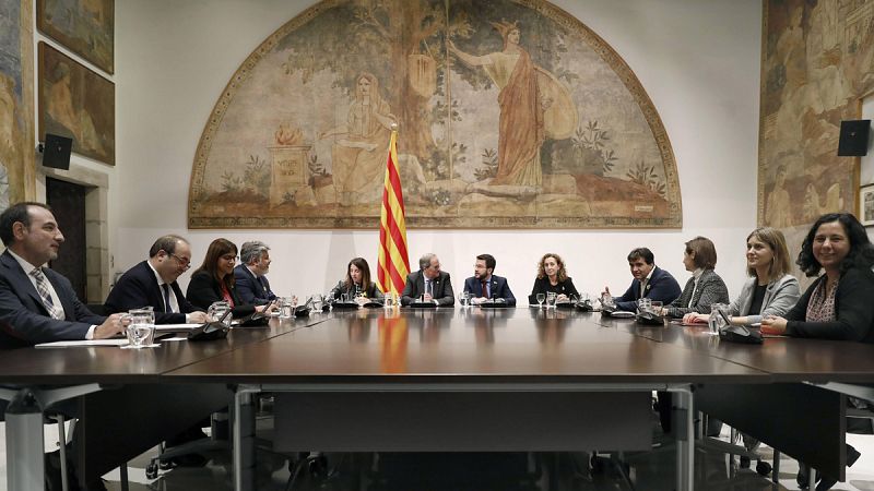 Torra aprovecha la reunión de la mesa de partidos para zanjar el debate sobre el adelanto electoral