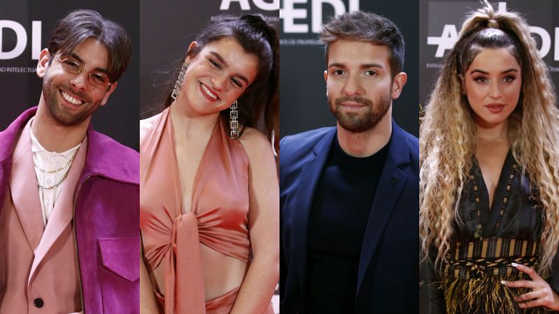 Lola Indigo, Don Patricio y Pablo Alborán, protagonistas de la alfombra roja de los Premios Odeón