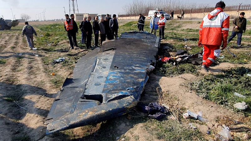Irán confirma que el avión ucraniano fue derribado por dos misiles