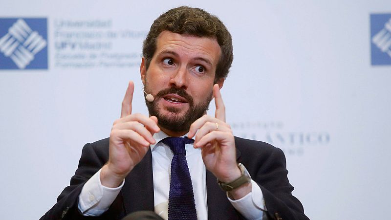 Entrevista a Pablo Casado, este lunes en la segunda edición del Telediario