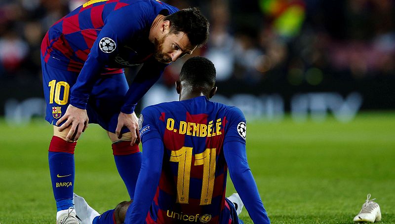 Dembélé se vuelve a romper y dice adiós a la temporada