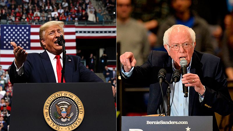 Sanders y Trump convocan a las masas en el cierre de campaña en New Hampshire