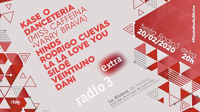Kase O, Miss Cafeina y Varry Brava, Hinds, La La Love you o Rodrigo Cuevas, en la fiesta de Radio 3 Extra