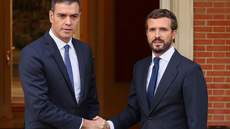 Sánchez y Casado se reunirán el lunes en La Moncloa con Cataluña y la crisis económica como telón de fondo