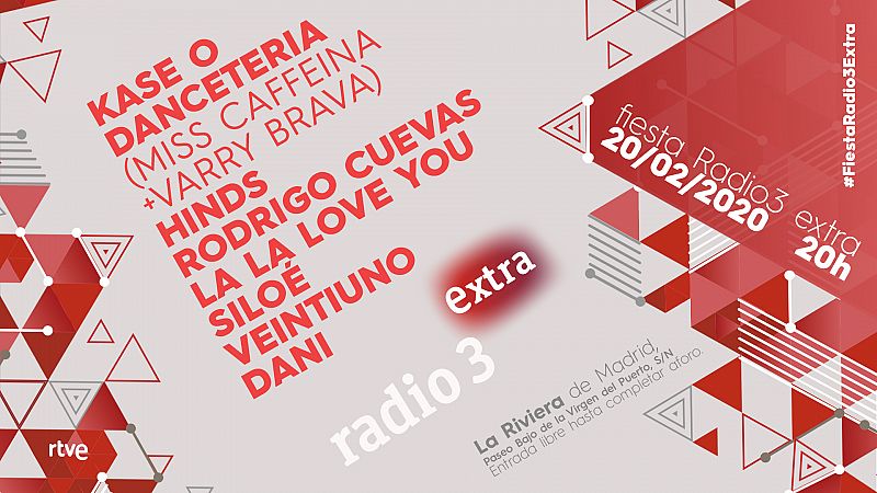 Kase O, Miss Cafeina y Varry Brava, Hinds, La La Love you o Rodrigo Cuevas, en la fiesta de Radio 3 Extra