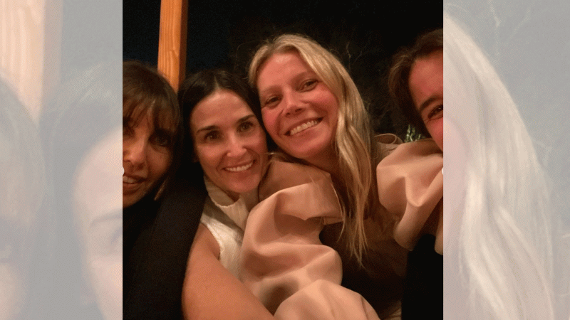 Gwyneth Paltrow y Demi Moore: su foto sin maquillaje
