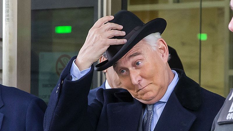 El exasesor de Trump Roger Stone, condenado a tres años y cuatro meses de prisión por las escuchas rusas