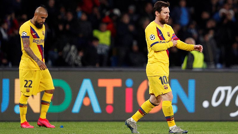 El Barça no pasa del empate en Nápoles, pero consigue un gol de oro para la vuelta