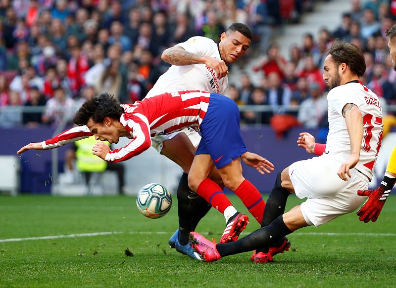 Atlético y Sevilla firman unas lógicas tablas