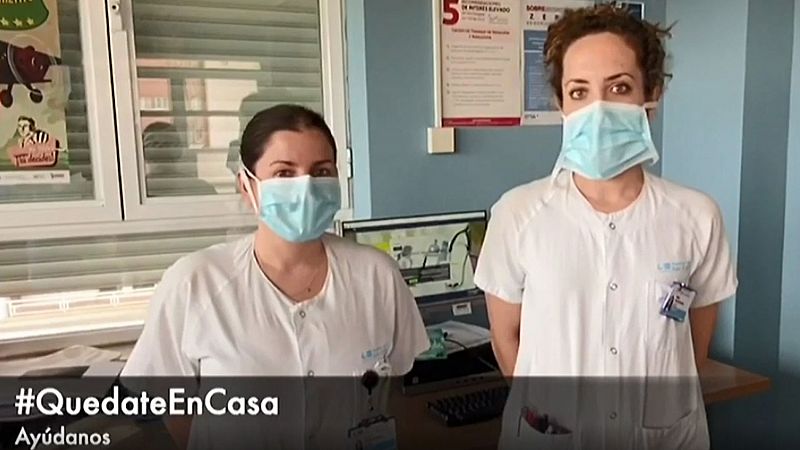 '#QuédateEnCasa', la llamada lanzada por los profesionales sanitarios madrileños ante el coronavirus