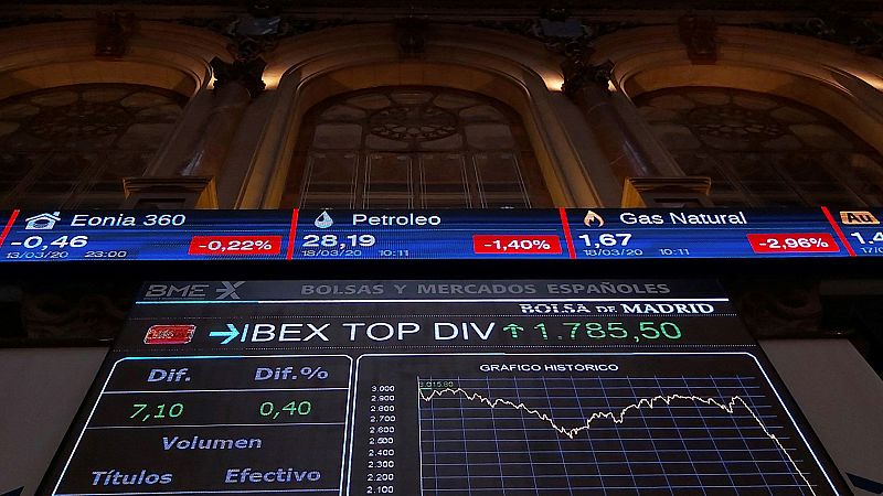 El IBEX 35 vuelve a cerrar en rojo y cae un 3,44 % tras la tregua de este martes