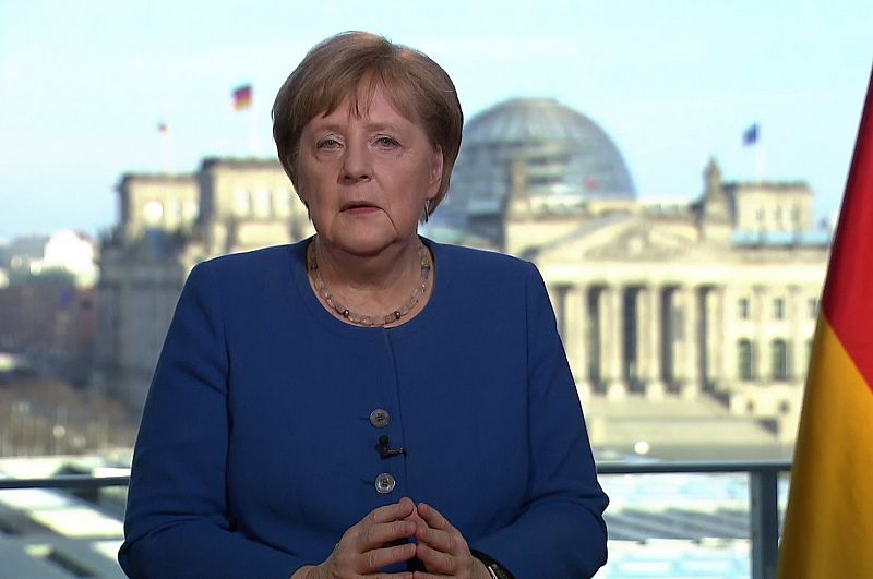Angela Merkel: "El coronavirus es el mayor desafío desde la Segunda Guerra Mundial"