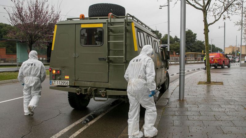 El Ejército se despliega en Barcelona para desinfectar el puerto y el aeropuerto