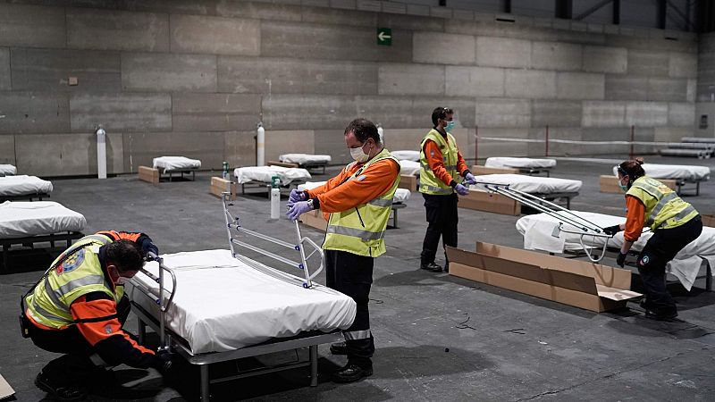 La Comunidad de Madrid atiende ya a un centenar de pacientes en Ifema, el 'hospital' más grande de España