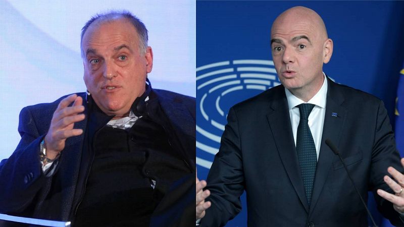 Infantino plantea reformar las competiciones y Tebas le acusa de querer destruir el fútbol