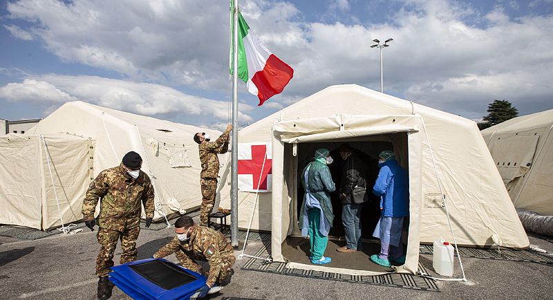 Italia rompe la tendencia a la baja de contagios y registra más de 8.000 muertos y 80.000 contagios
