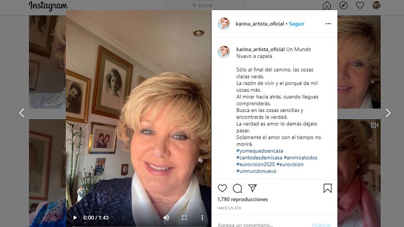 Karina abre el 'baúl de los recuerdos' en su Instagram