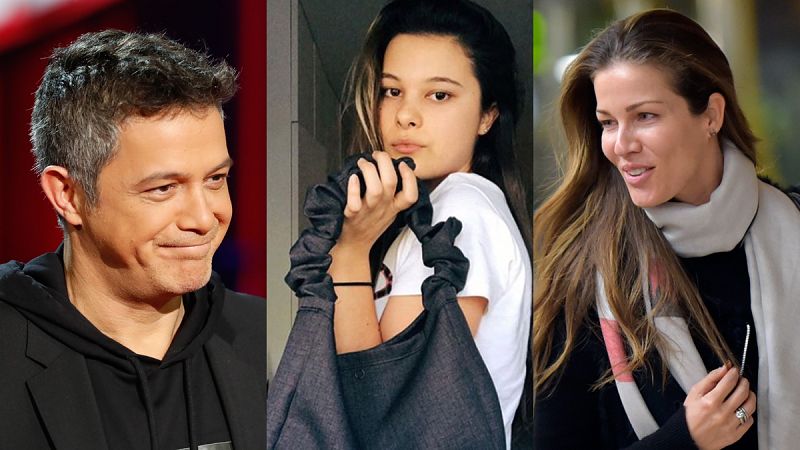 Alejandro Sanz y Jaydy Michel, orgullosos de su hija Manuela