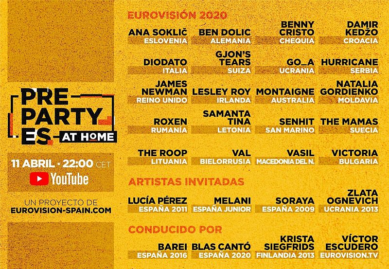 Sigue la 'PrePartyES at home' en directo