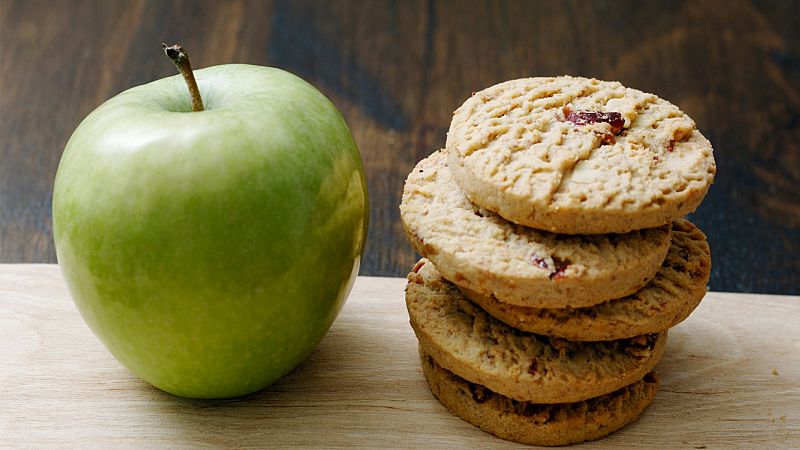 Receta de pastelillos de Galleta María con manzana a la canela