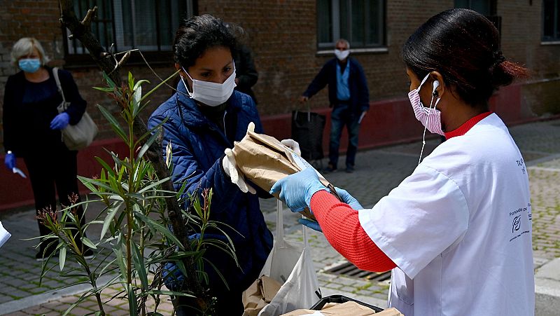 Madrid recibe en un mes casi las mismas peticiones de ayuda alimentaria que en un año