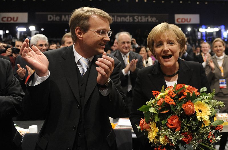 Angela Merkel, reelegida presidenta de la CDU con el 94,8% de los votos