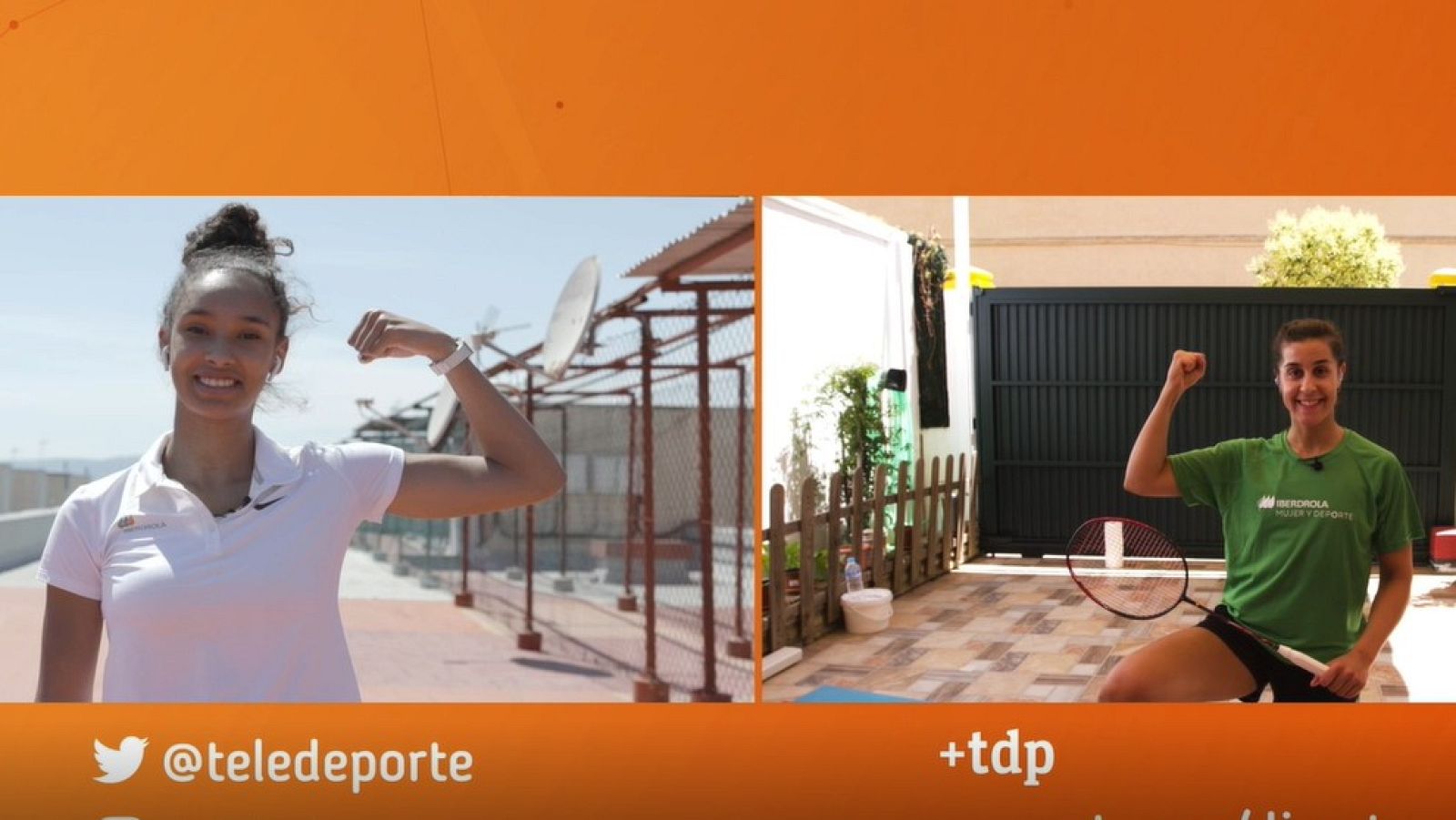 Carolina Marín y María Vicente son las invitadas de este sábado a Ellas te entrenan con TDP.