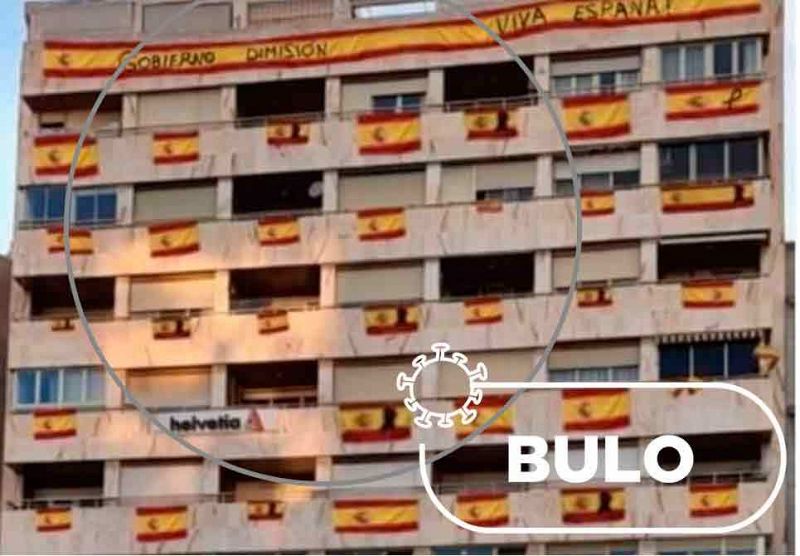 No, este edificio no est lleno de banderas de Espaa y no est en Santander ni en Valencia sino en Albacete