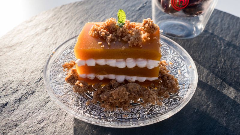 Decostrucción de tarta de calabaza