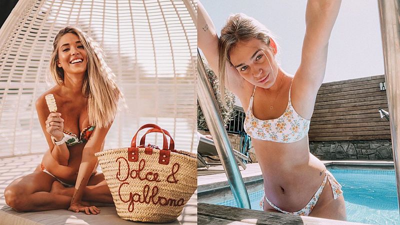 Alice Campello y Laura Escanes, divinas en bikini durante y después del embarazo