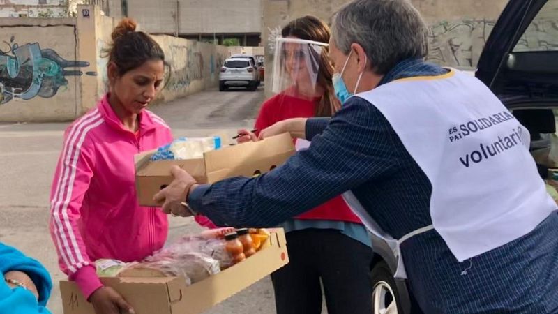 Las colas del hambre que deja el coronavirus