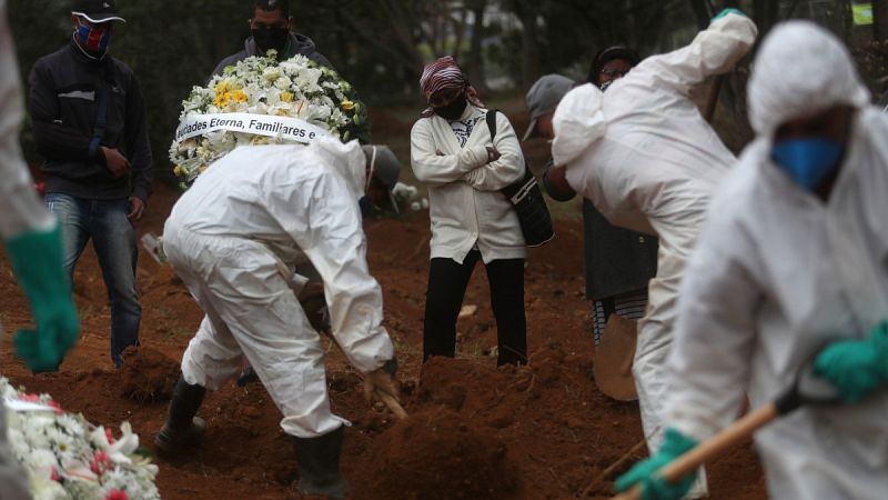 Brasil supera a Italia y se convierte en el tercer país con más muertos con coronavirus