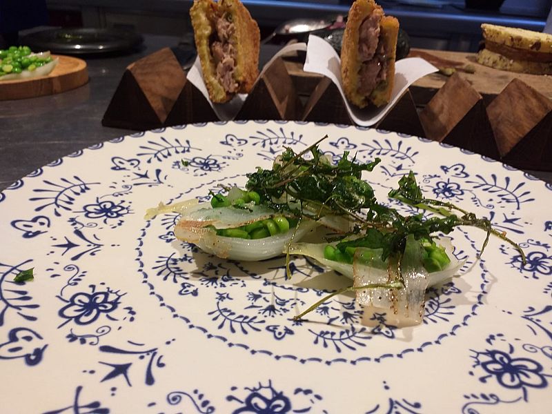 Bocadillo Paquito y verduritas de temporada del restaurante "Casa José" de Aranjuez