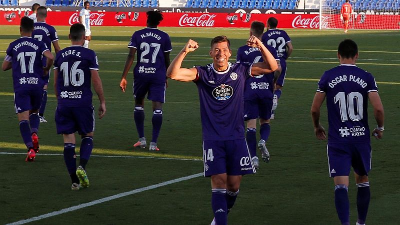 El Valladolid noquea al Leganés en Butarque