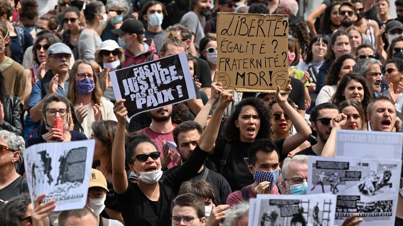 Reino Unido y Francia viven una nueva tensa jornada de protestas contra el racismo y la violencia policial