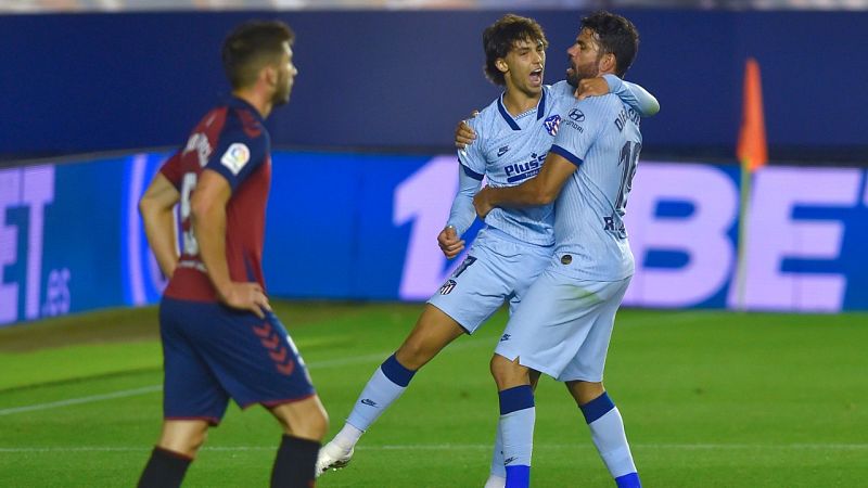 El Atlético logra la primera victoria liguera del año a domicilo de forma estelar en el Sadar