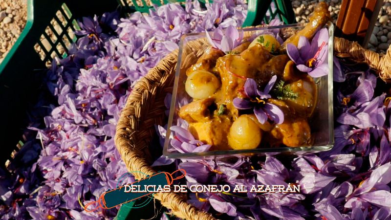 Delicias de conejo al azafrn