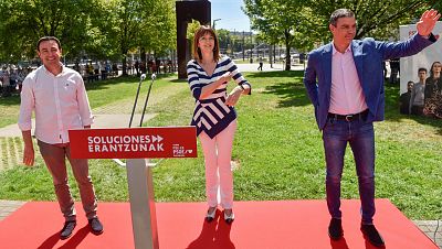 Snchez defiende el "autogobierno transversal" en un acto electoral en Euskadi