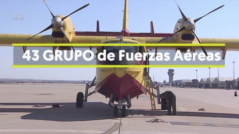 As trabaja el 43 Grupo de las Fuerzas Areas: los militares espaoles que luchan contra el fuego