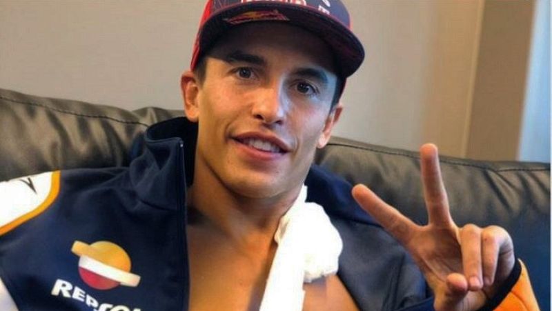 Marc Márquez podría reaparecer en Brno, si no tiene afectado el nervio radial